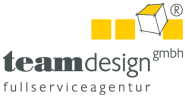Logo von teamdesign GmbH Graphik-, Produktdesign, Modell- und Formbau Innenarchitektur und Messegestaltung